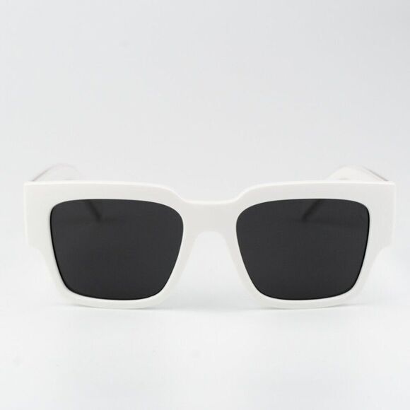 SALE! NEW D&G DG6184 331287 White Dark Grey Square Unisex Sunglasses main image 4
